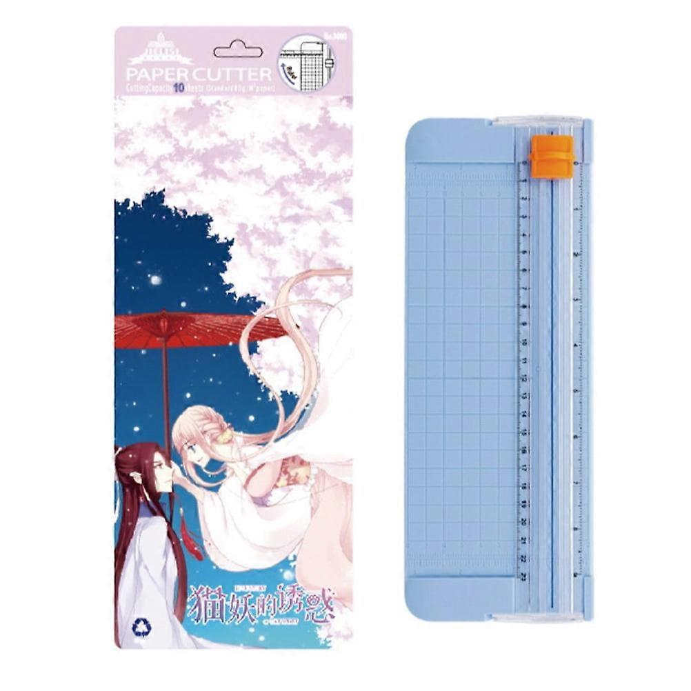 Mini Paper Papercutter Manual Craft Making Portable Plastic Office
