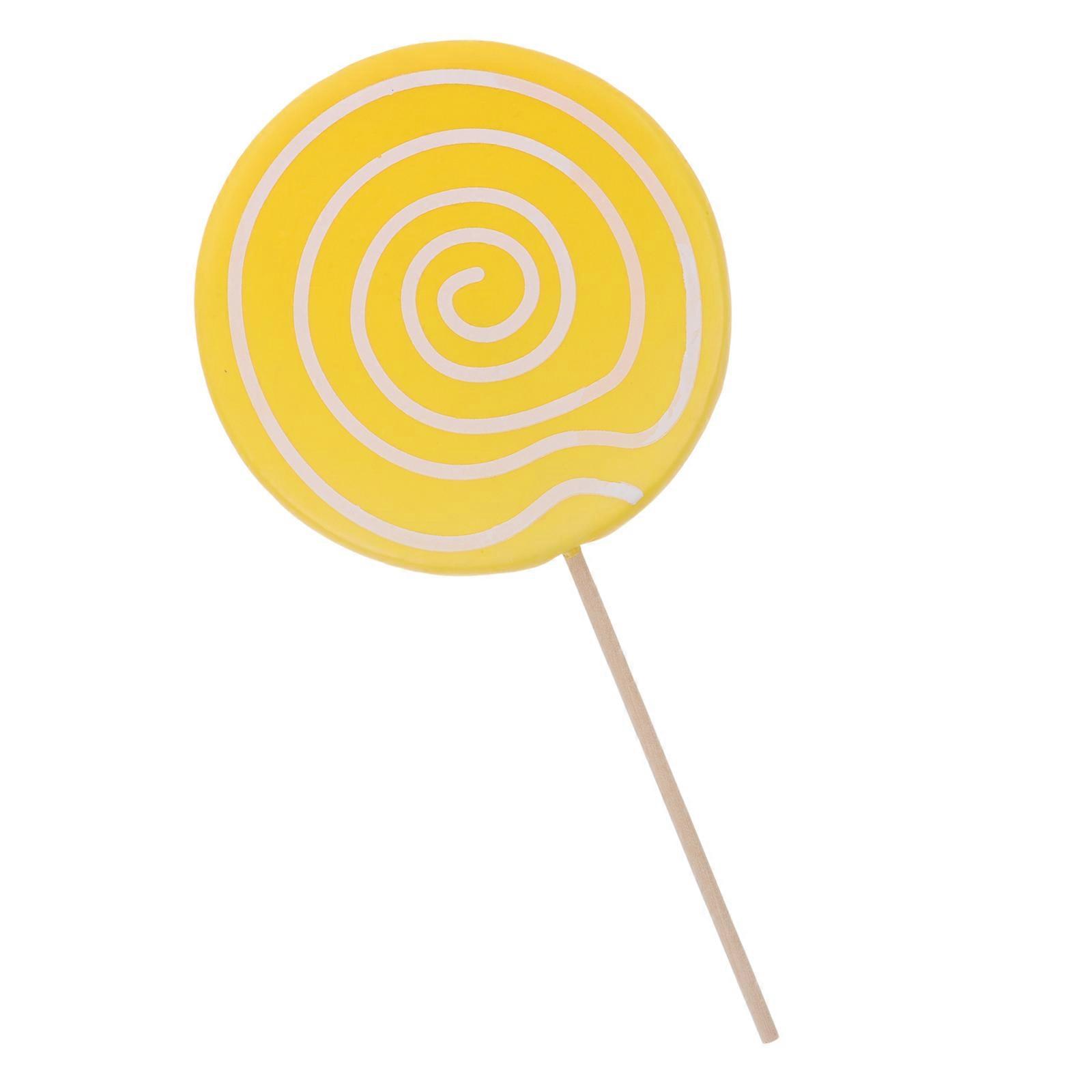 Kid Accessory Lollipop Prop Family Activities DIY Craft Resin Material Round Disk Shape 1Pack
