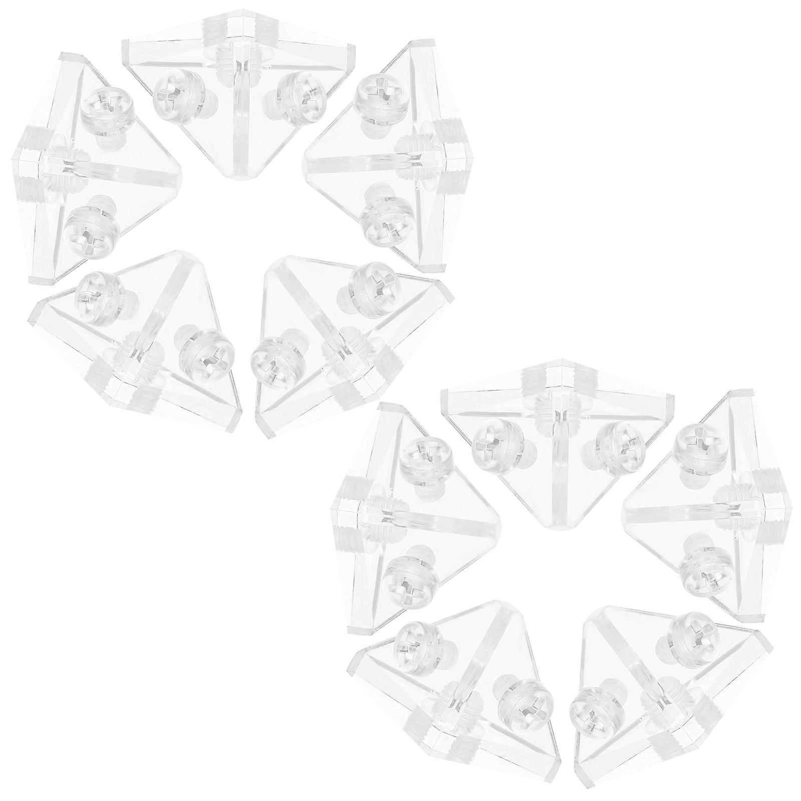 Drawer Corner Supports Clear Acrylic Reusable Stable Structure Practical Design For Storage Organization 10Pack