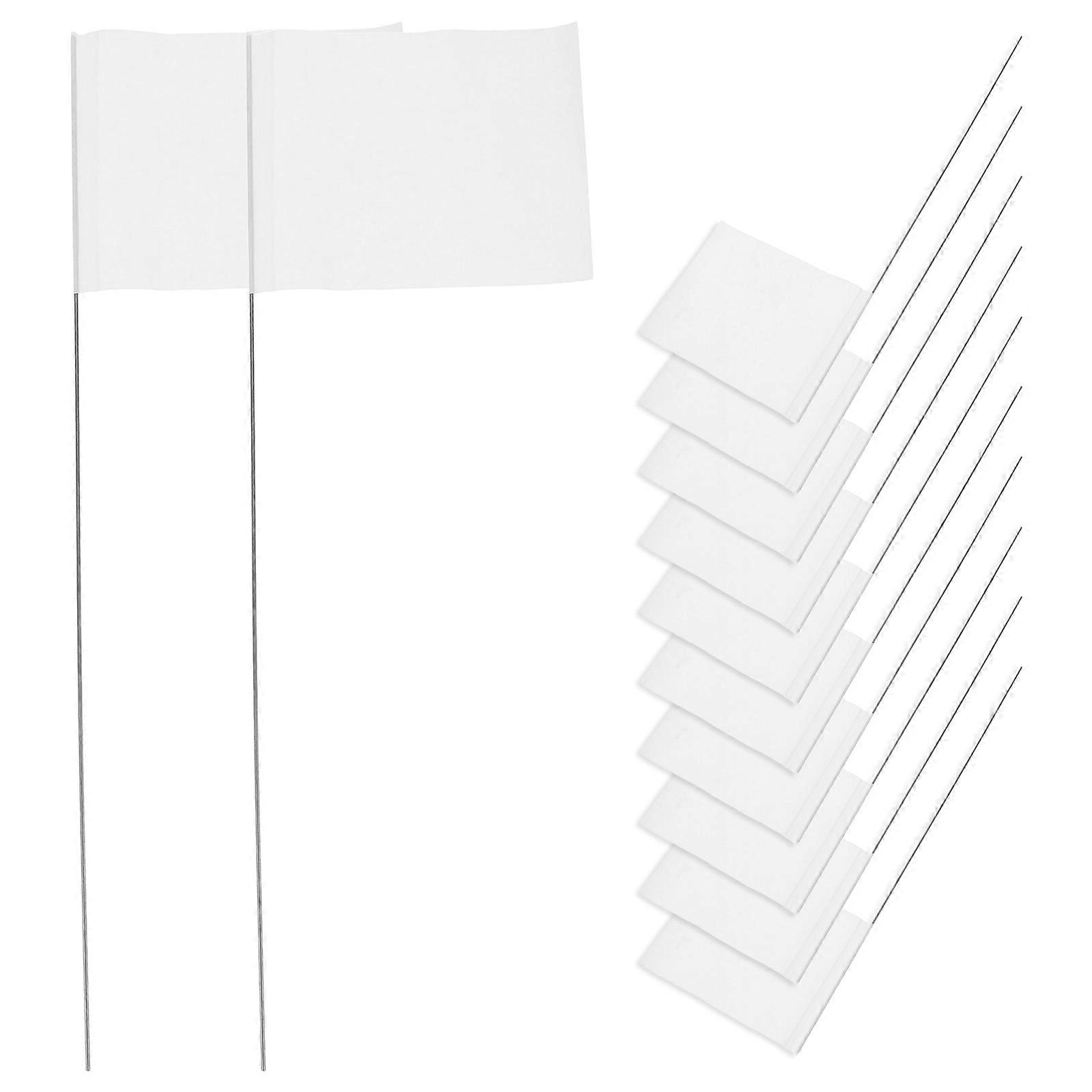 Irrigation Garden Marking Flags with Poles for Lawn Use 50Pcs