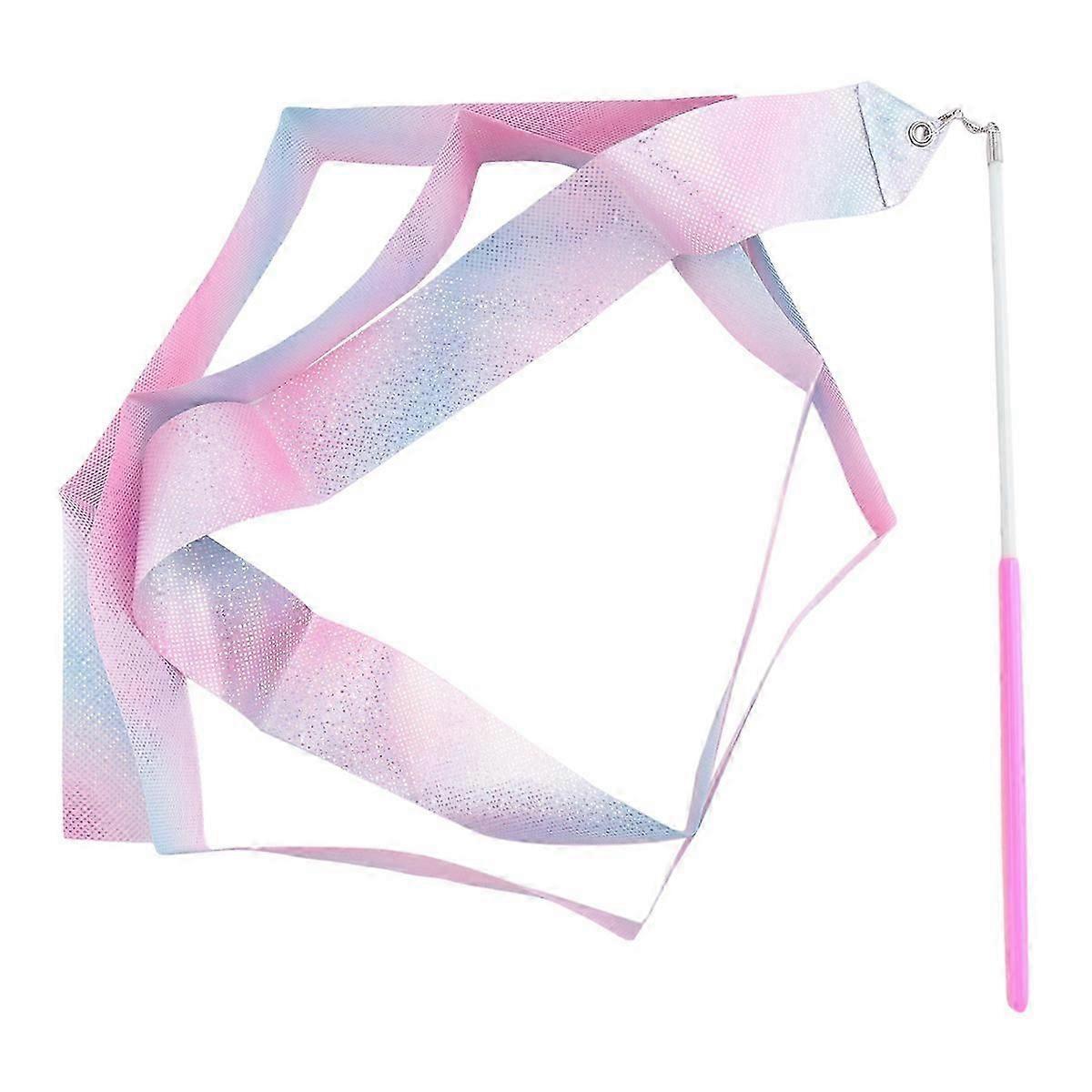 2M מהבהב כוכב חדר כושר סרטים ריקוד סרט אמנות קצבית התעמלות בלט סטרימר מסתובב מוט גשם