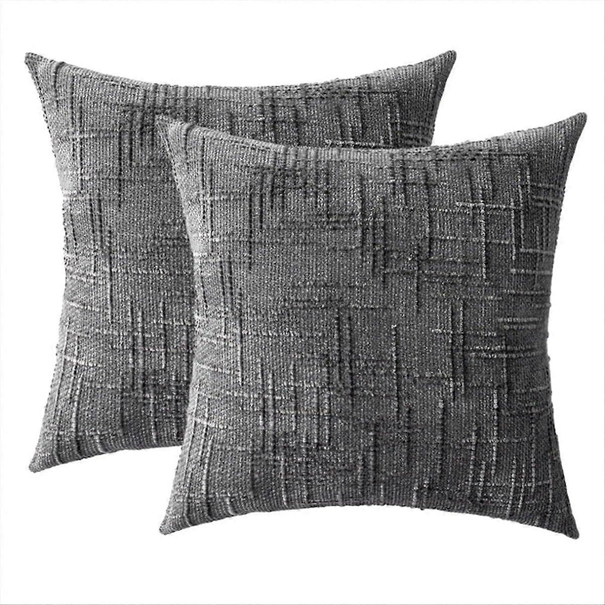 2PCS Decorative Throw Pillow Covers 18x18 Inch , Soft Covers