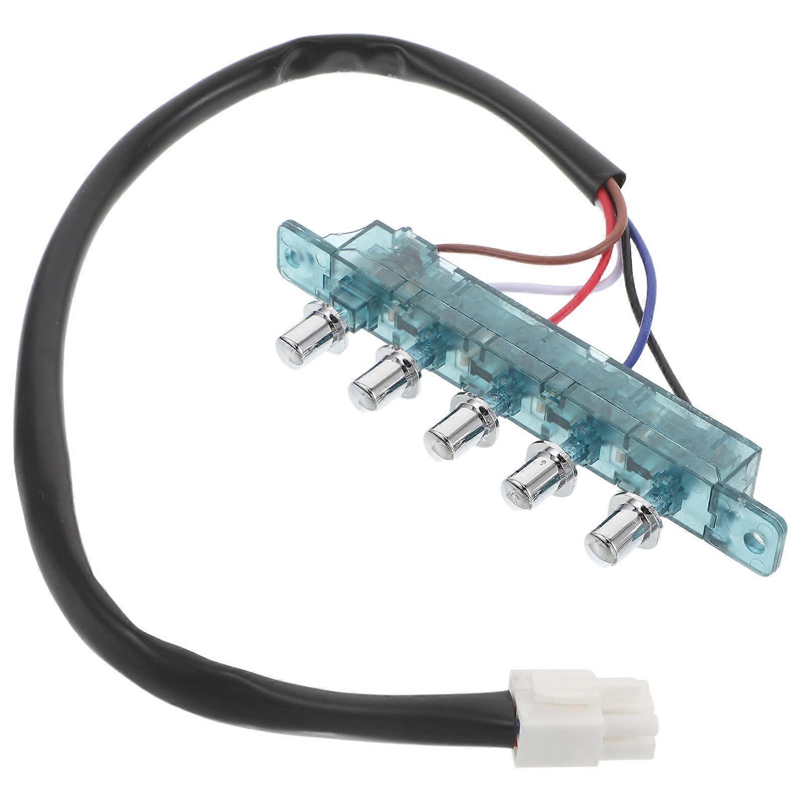 Range Hood Switch Control Pane Efficient Kitchen Universal Replacement Part for Range Hoods Easy Installation 5-Button Switch for Home Restaurant Hote