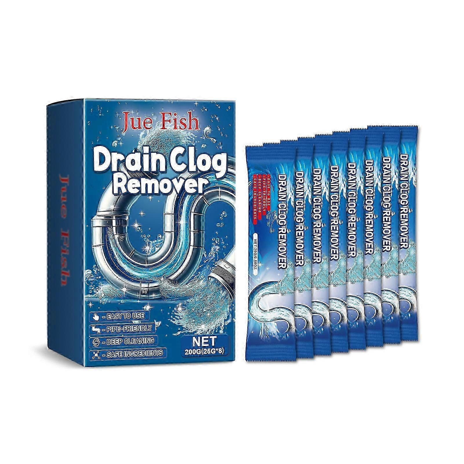 Powerful Drain Cleaner Powder - Dissolves Clogs, Eliminates Odors & Freshens Pipes