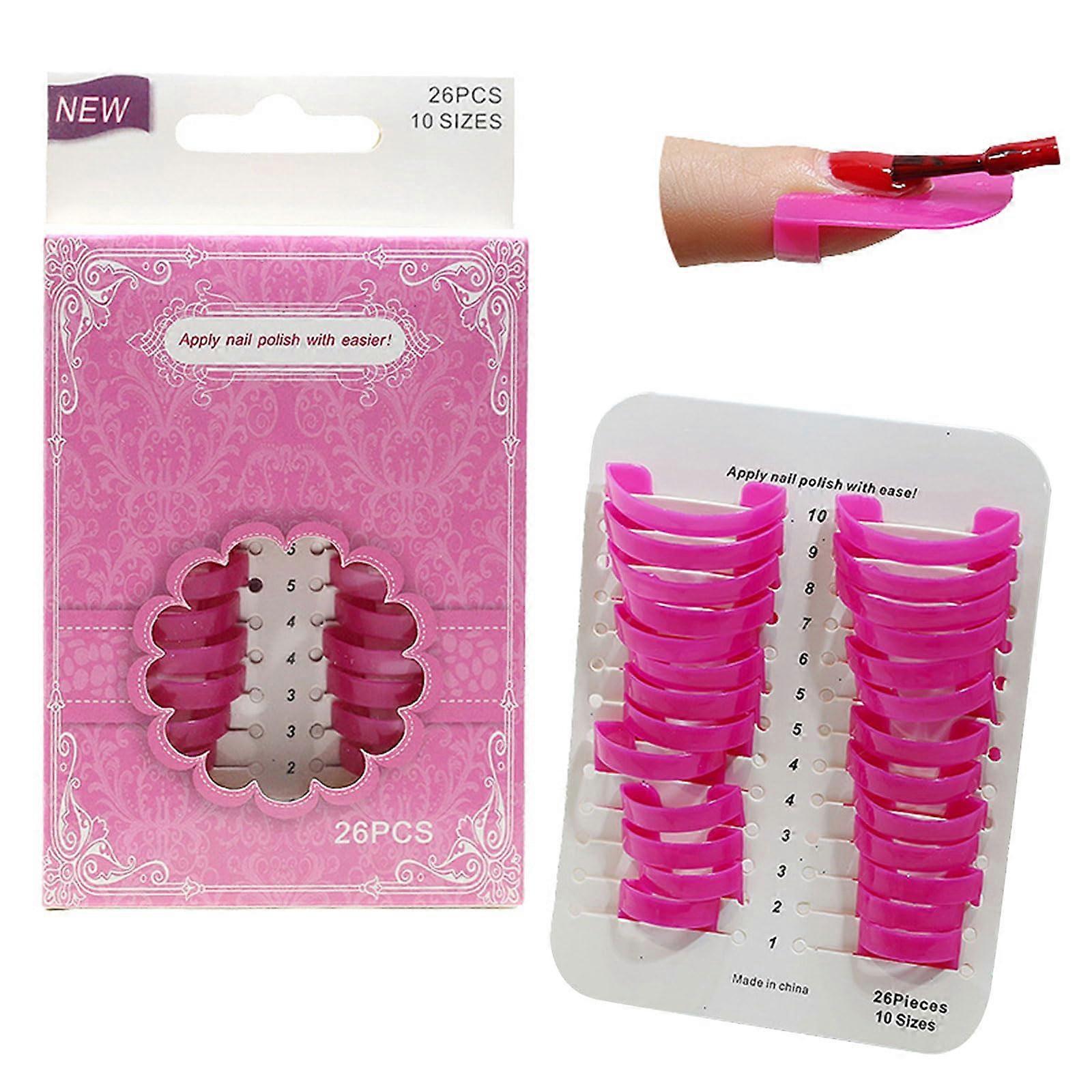 26Piece Nail Polish Protector Guards Set for Precise Application and Cuticle Protection