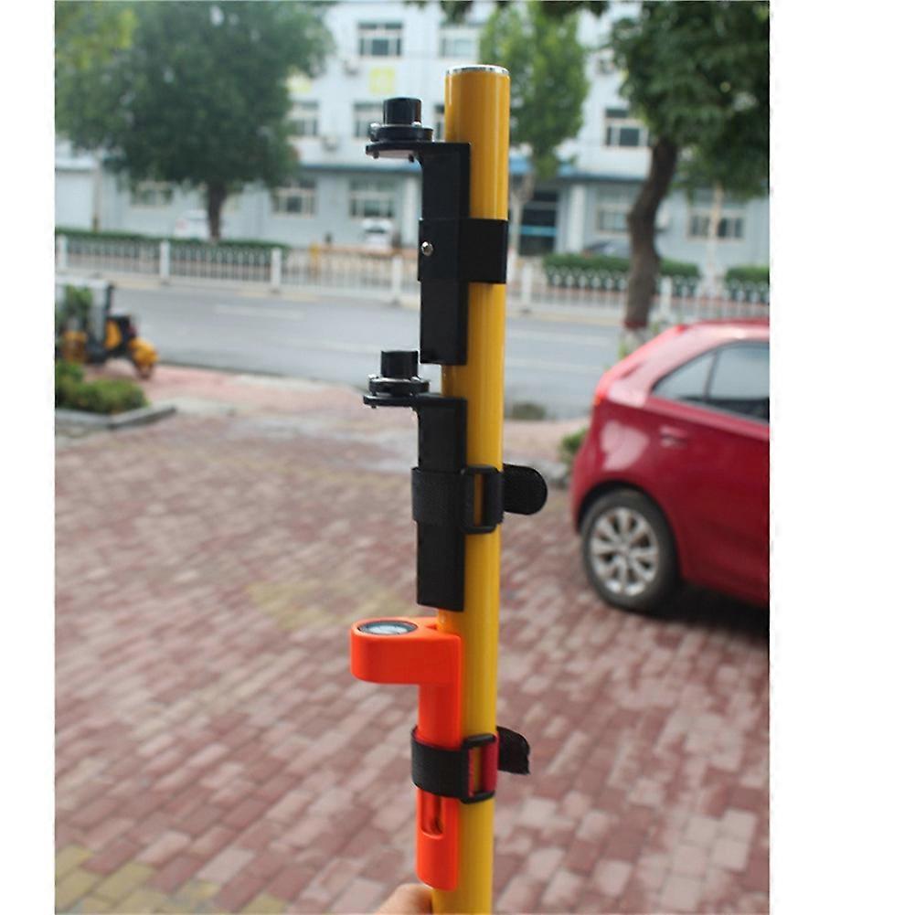 Centering Pole Carbon Fiber Pole Leveler Bubble Assembly Right-Angle Level Strap Portable Vertical Level Black