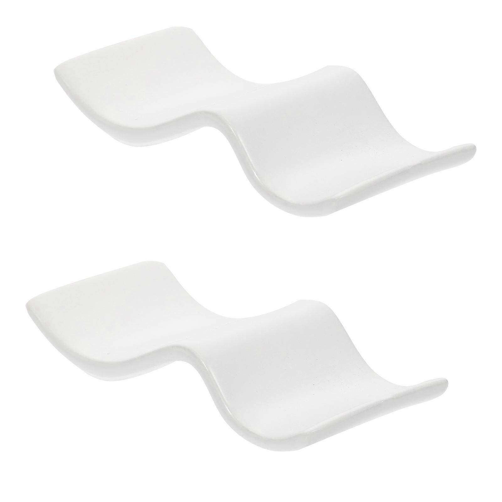 Home Use Ceramic Chopstick Rest with 4Pcs Practical Spoon Holder