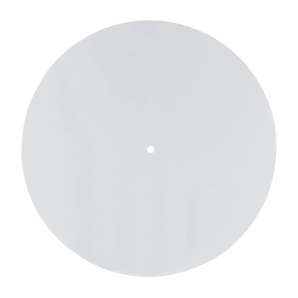 Acrylic Turntable Mat for 12 Inch Record Player White Slipmat Static Dust Noise Reduction Replacement Platter Mat