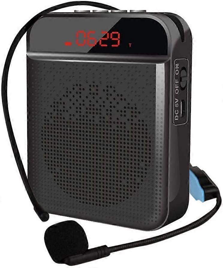 Mini Voice Amplifier Portable Rechargeable Bluetooth Speaker with Wired Microphone Headset