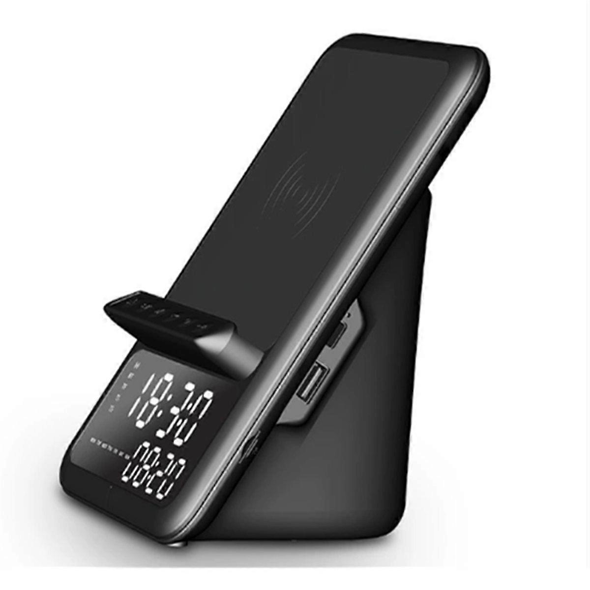 Wireless Charging Station with Bluetooth Speaker and Alarm Clock,Wireless Charger for ,Android Phon