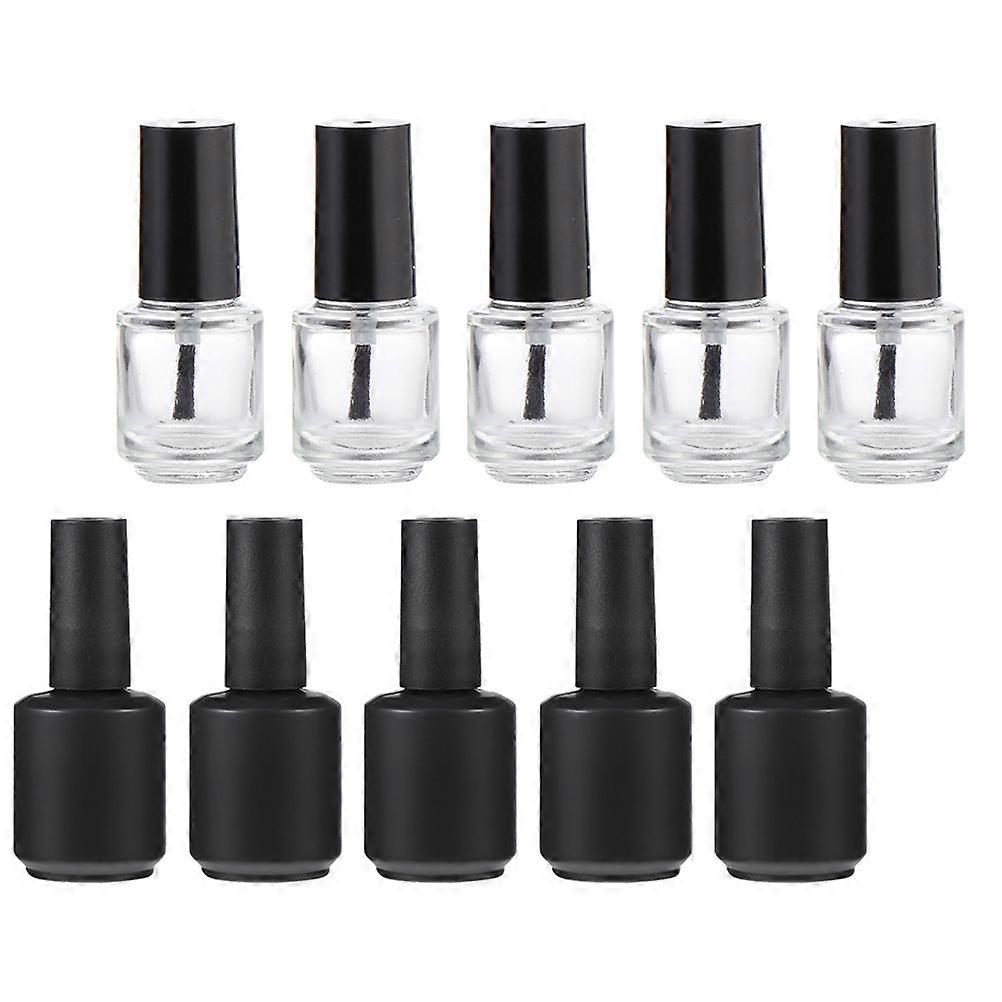 Nail Polish Dispenser Bottles Glass for Storage Use 10Pcs Durable Kit