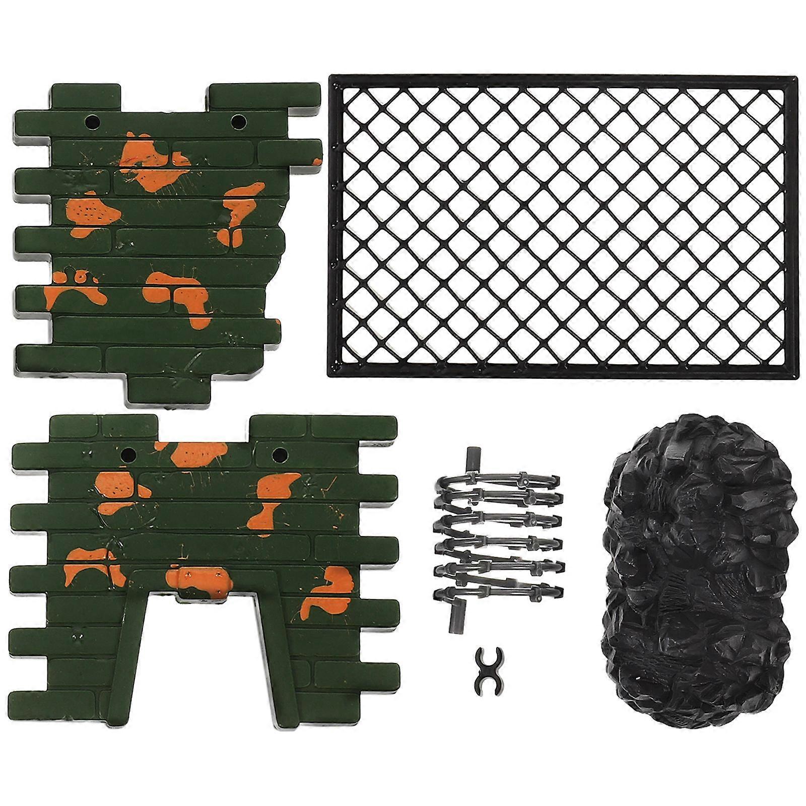 Military War Roadblock Fence Model Set for Kids Interactive Use