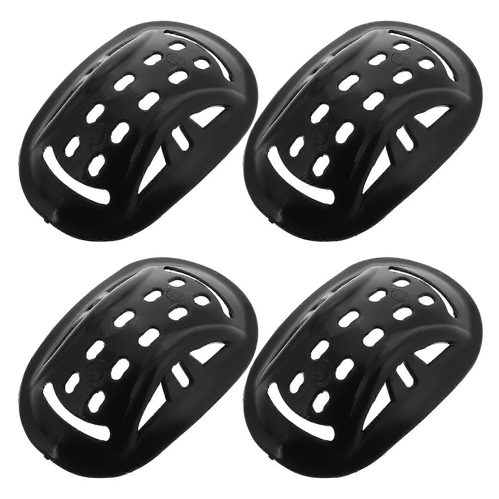 Soft Silicone Chin Pads for Motorcycle 4Pcs Black Set