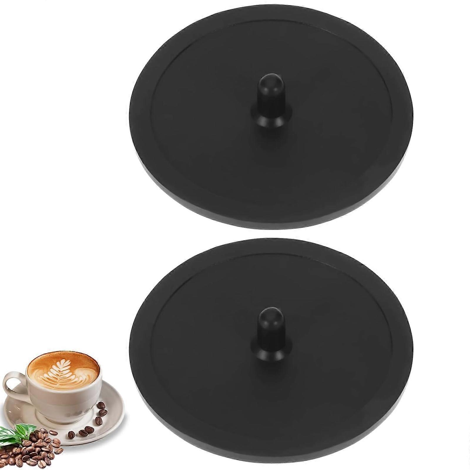 2Pcs 50mm Espresso Machine Cleaning Disk Rubber Blind Filter for Deep Residue Removal and Maintenance