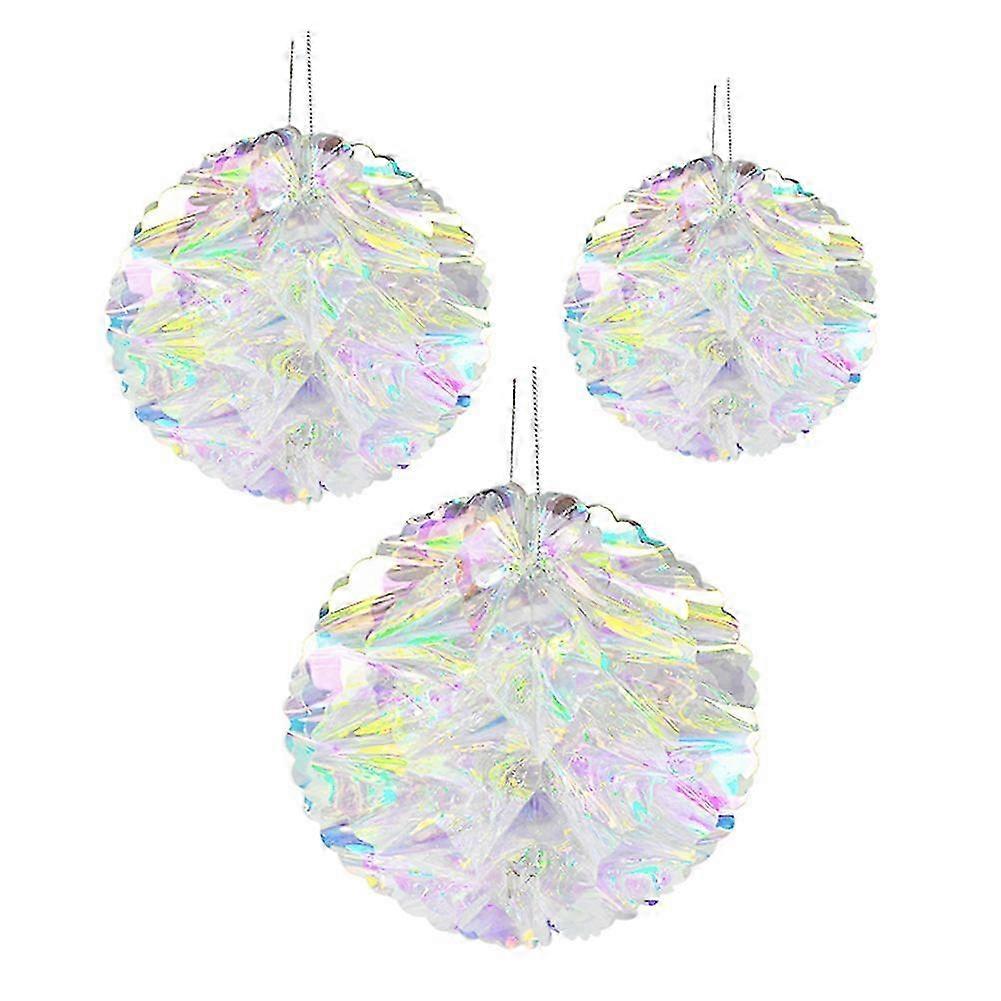 25-26 Gradient Iridescent Honeycomb Balls for Celebrations