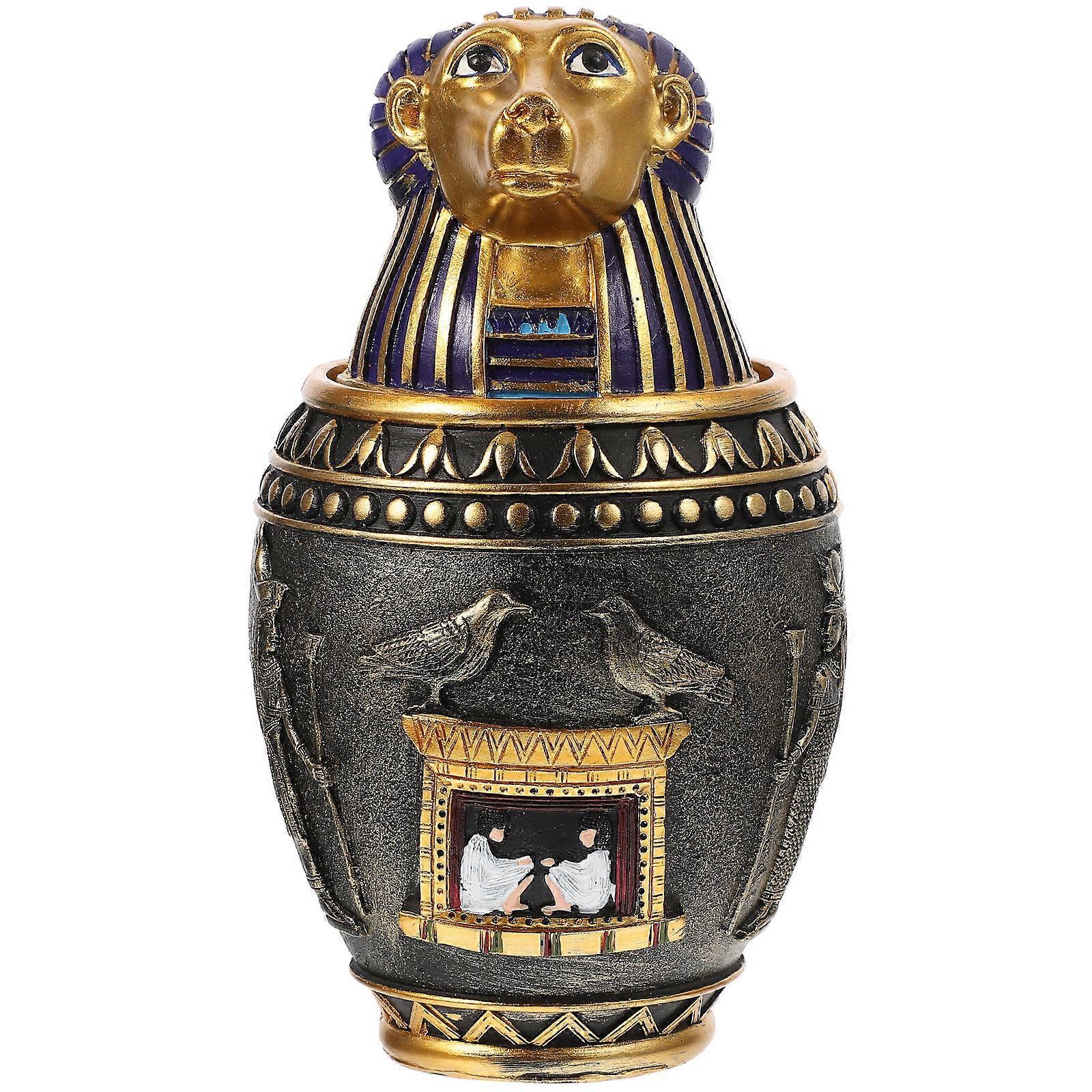 Pet Ash Jar for Cremation Urn Egypt Style 3Pcs Bone Ash Container