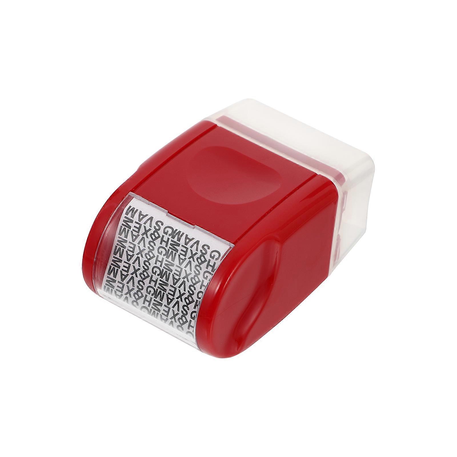 Identity Guard Stamp Security Seal for Personal Use 1Pcs Red Design