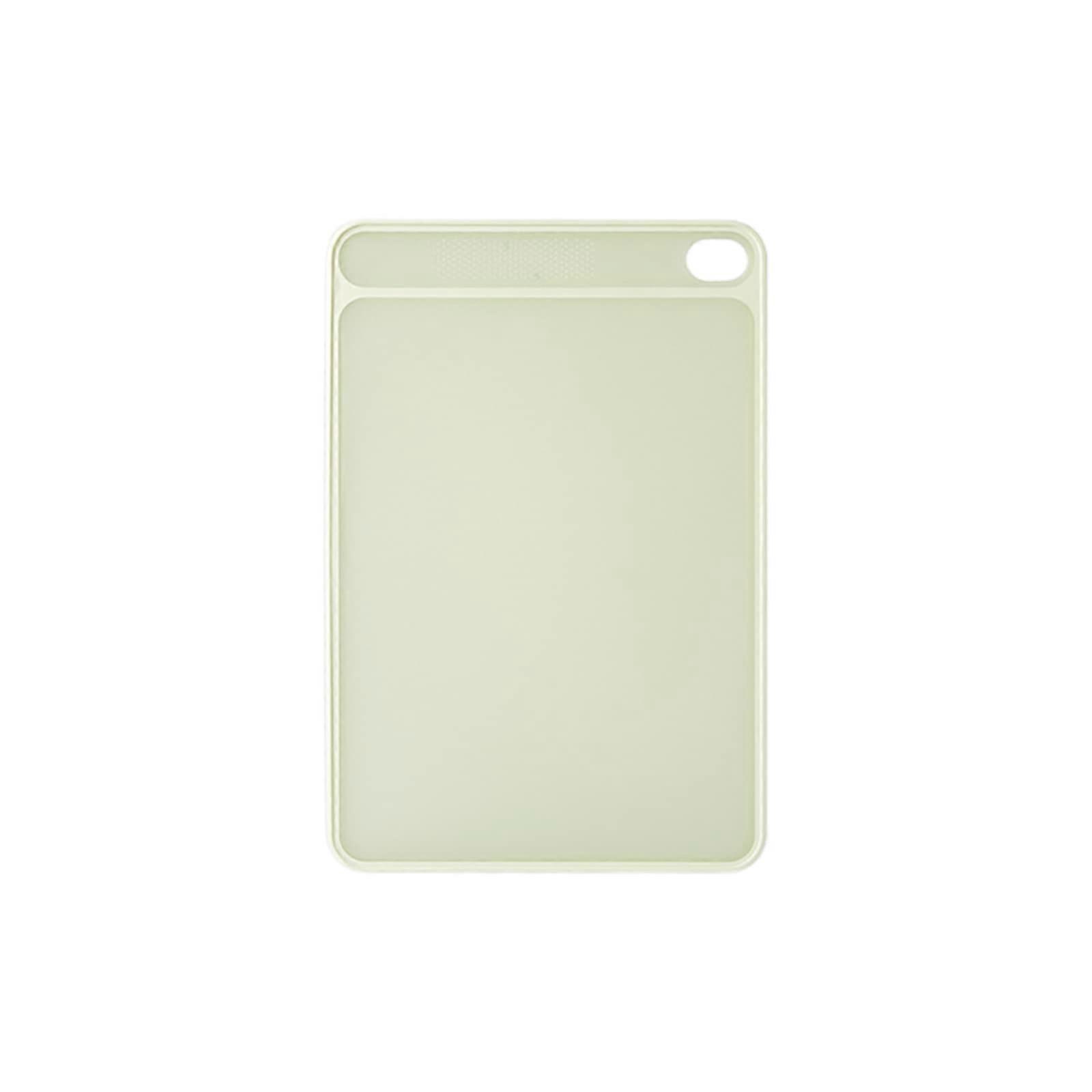 Large Green DoubleSided Plastic Cutting Board with NonSlip Surface and BuiltIn Grinding Area