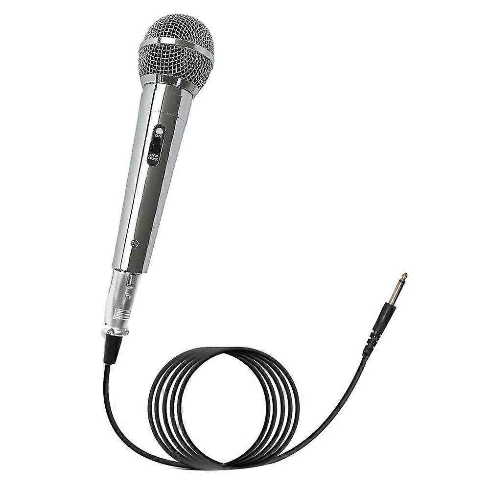 Professional Condenser Mic Handheld Microphone KTV Singing Stage Performance Wired Microphone