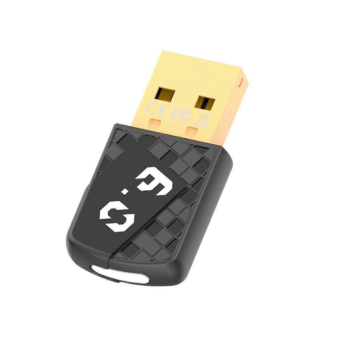 USB Bluetooth6.0 Dongle Bluetooth6.0 Receiver Transmitter Adapter for Bluetooth Keyboard Mouse Head