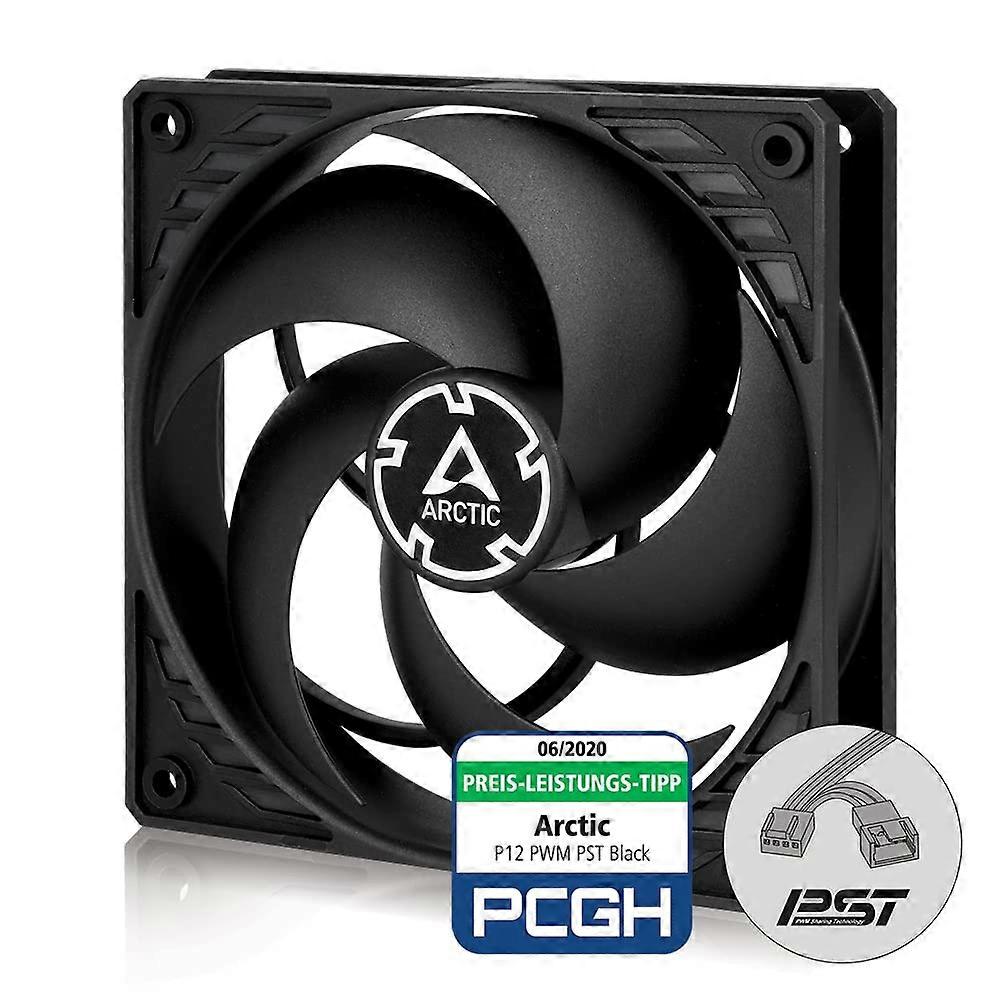 120mm PWM PC Case Fan  Static Pressure Quiet Cooling with PST Tech Black