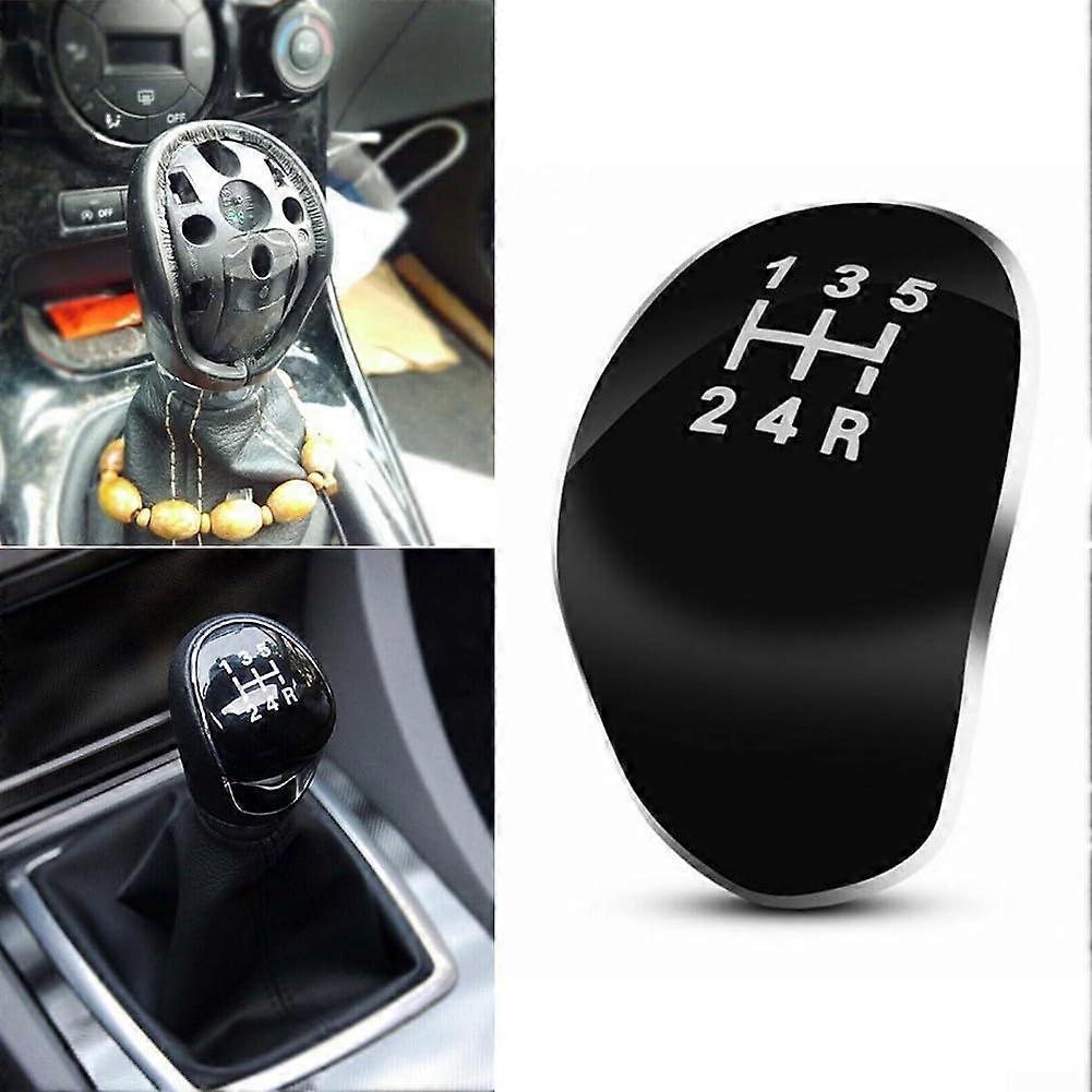 Gear Shift Knob Insert Black ABS for Ford Fiesta Focus Kuga C Max S Max Quick Easy Installation