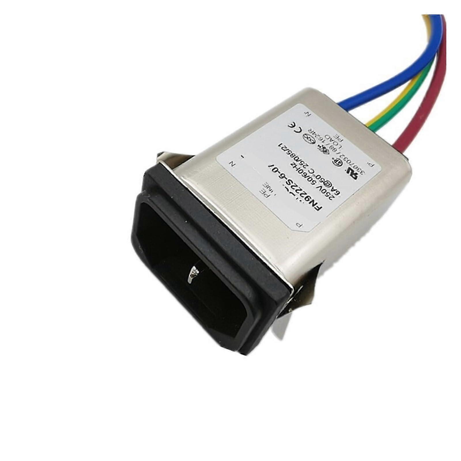 Single Phase EMI Power Filter FN9222S 220V AC Outlet Electromagnetic Noise Reduction Socket