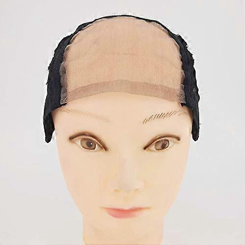 Professional Full Lace Wig Cap for Making Wigs, Breathable Stretch Fabric, Adjustable Fit