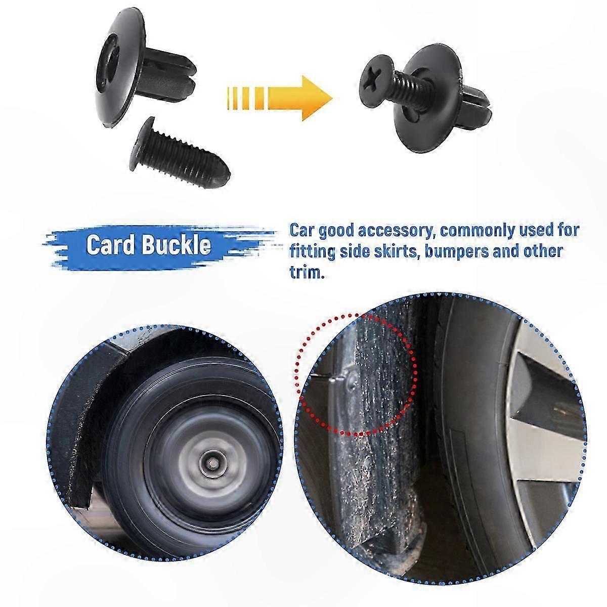 20 Pieces 8mm Hole Expanding Screw Clips Plastic Rivets for Panel Mounting