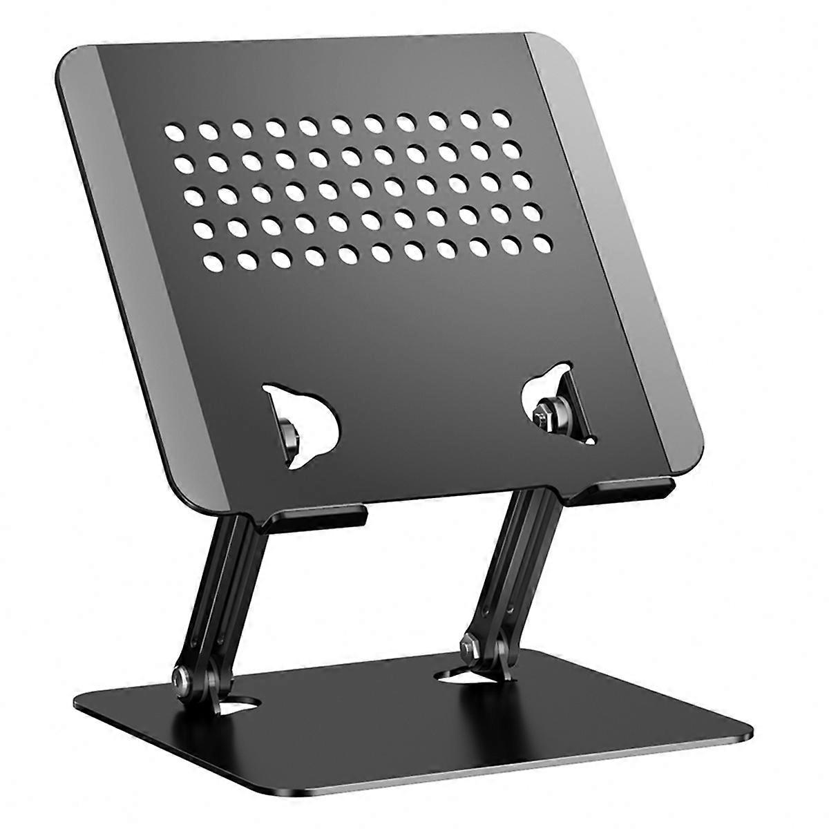 0031 Adjustable Height Angle Laptop Stand Desktop Cooling Metal Support for Notebook/Tablet, Basic M