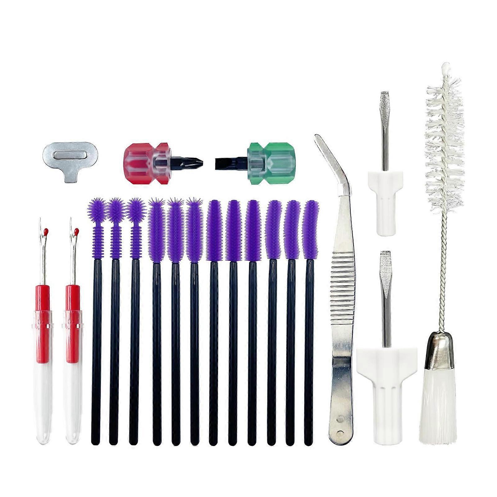 21 Piece Sewing Machine Repair Tool Set for Quick Fixes and Adjustments Including Brushes Multicolor