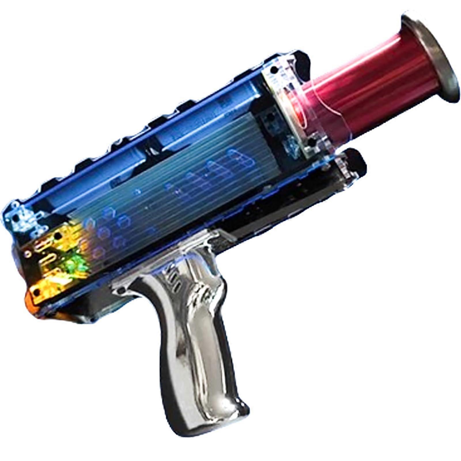 Coil Gun with RealTime Voltage Display, Handheld Arc Generator for Science Experiments, Blue Acrylic