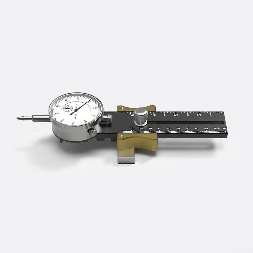 Table Saw Dial Indicator for Precise Parallelism Calibration with Metal Construction and Adjustable Range