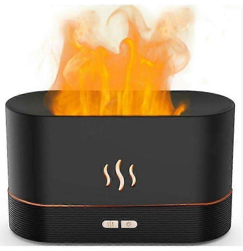 Aroma Diffuser with Flame Effect Ultrasonic Flame Diffuser for Essential Oils 2 in 1 Humidifier Diffuser Aromatherapy Oils Diffuser with 2 brightness