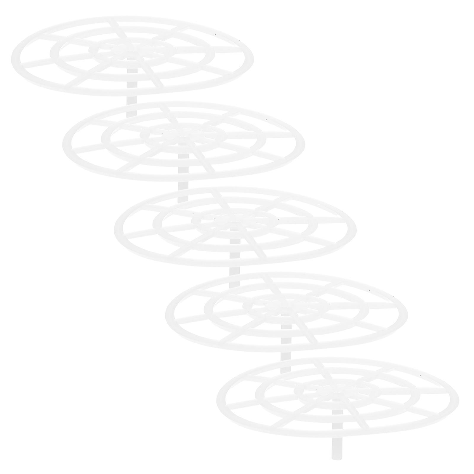 Pickle Press Tool White Plastic Fermentation Jar Weight for Home Use 5Pcs