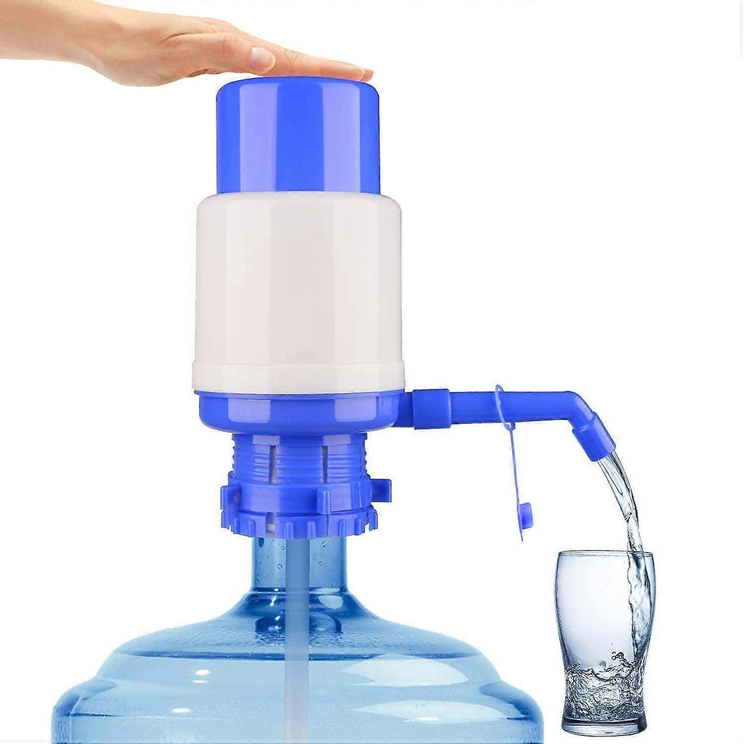 Waterflessen Pomp Blauw Handmatige Handdruk Drinkfontein