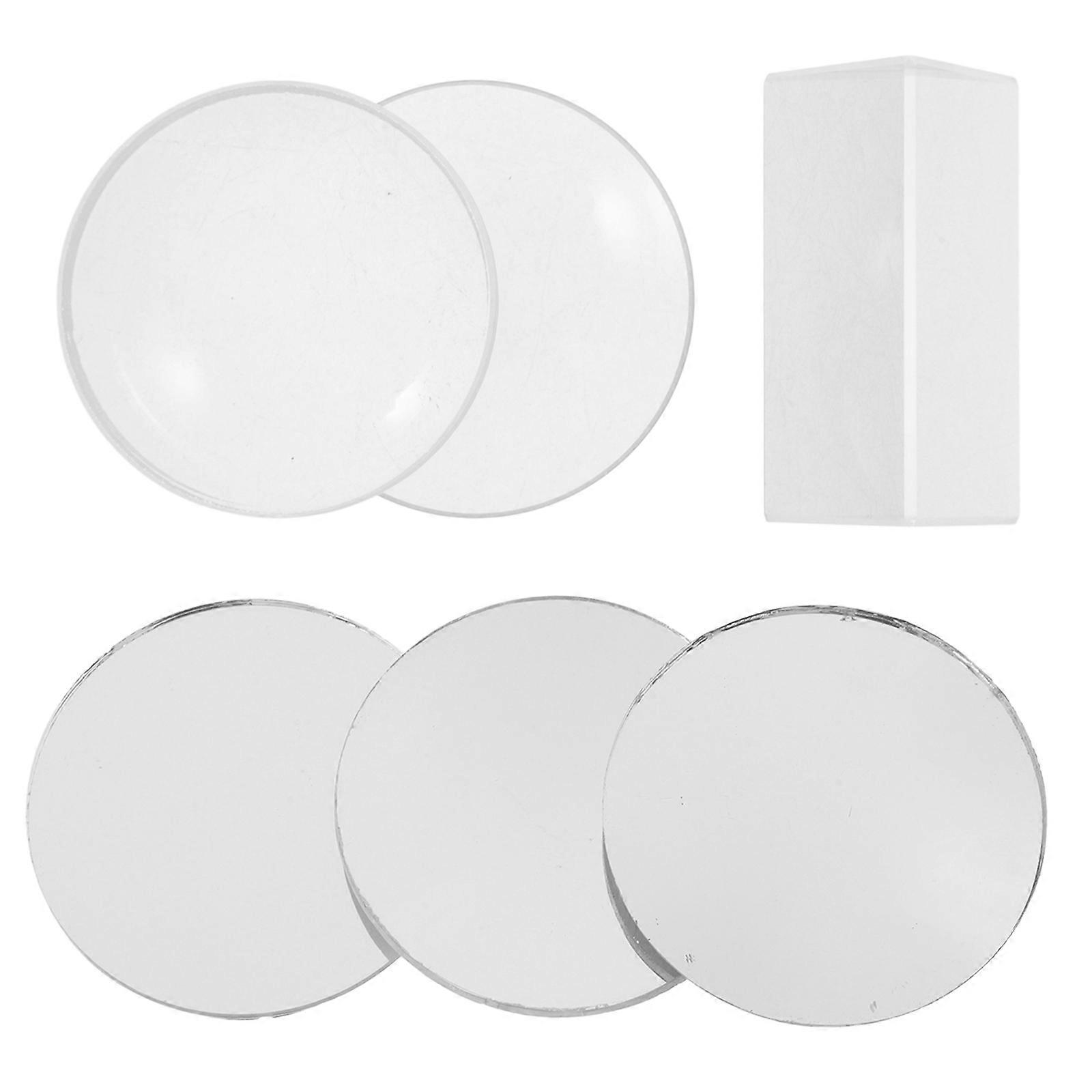 Science Experiment Supplies Optical Lens Physics Teaching Kit for 2Sets