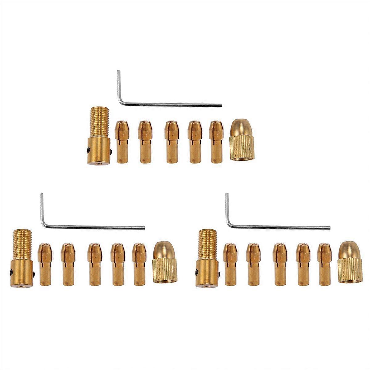 8Pcs 0.5-3mm Small Electric Drill Bit Collet Mini Chuck Tool Kit