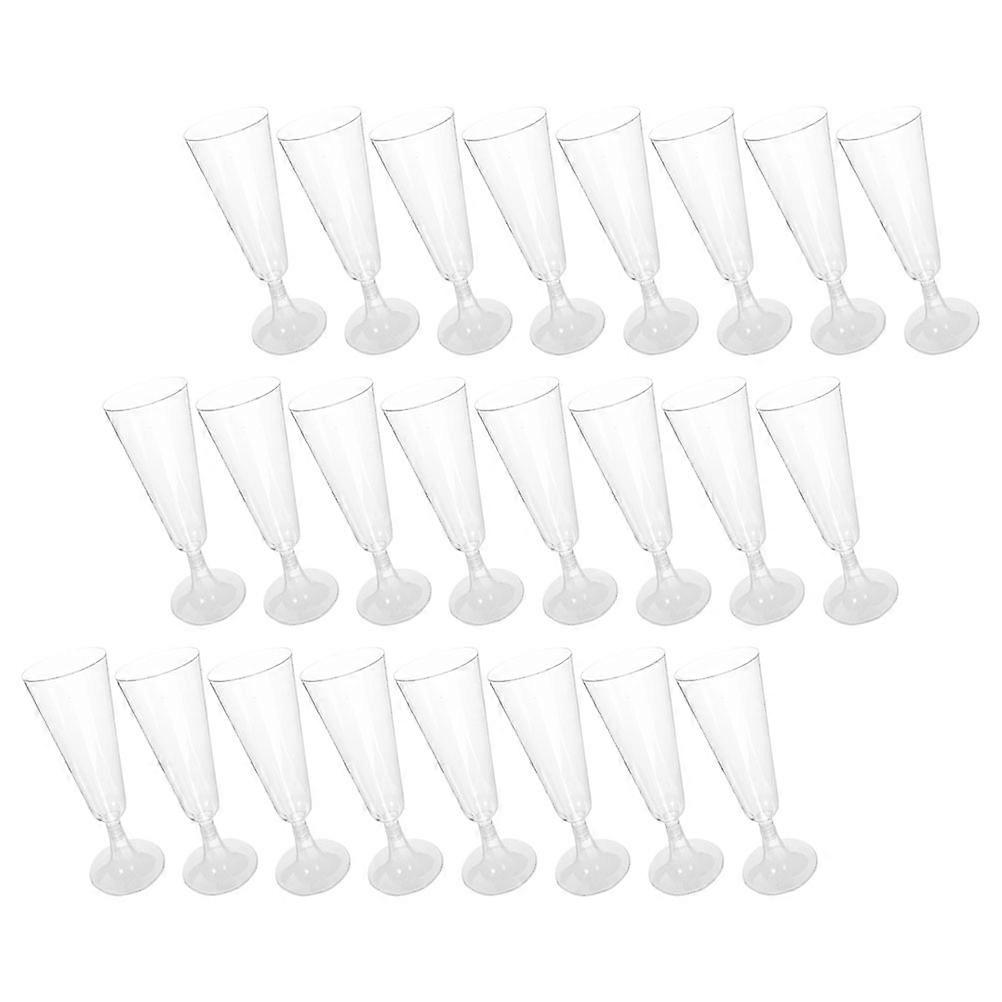 Unbreakable Plastic Goblets For Parties Wide Base 150ml 40Pcs