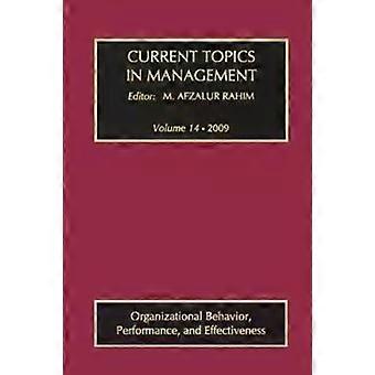Current Topics In Management Volume 14 Organizational Behavior Performance - Taylor & Francis Ltd