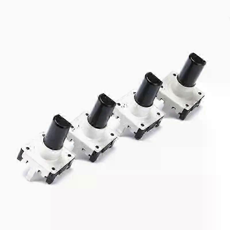 5pcs EC12 360 Degree Rotary Encoder Audio Encoder 3Pin 24 Position With Push Button Switch Handle 15mm