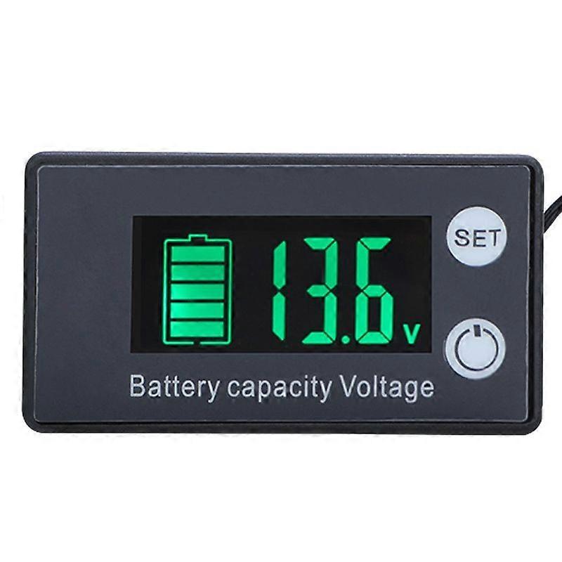 Digital Display DC Voltmeter, Color: Green Green