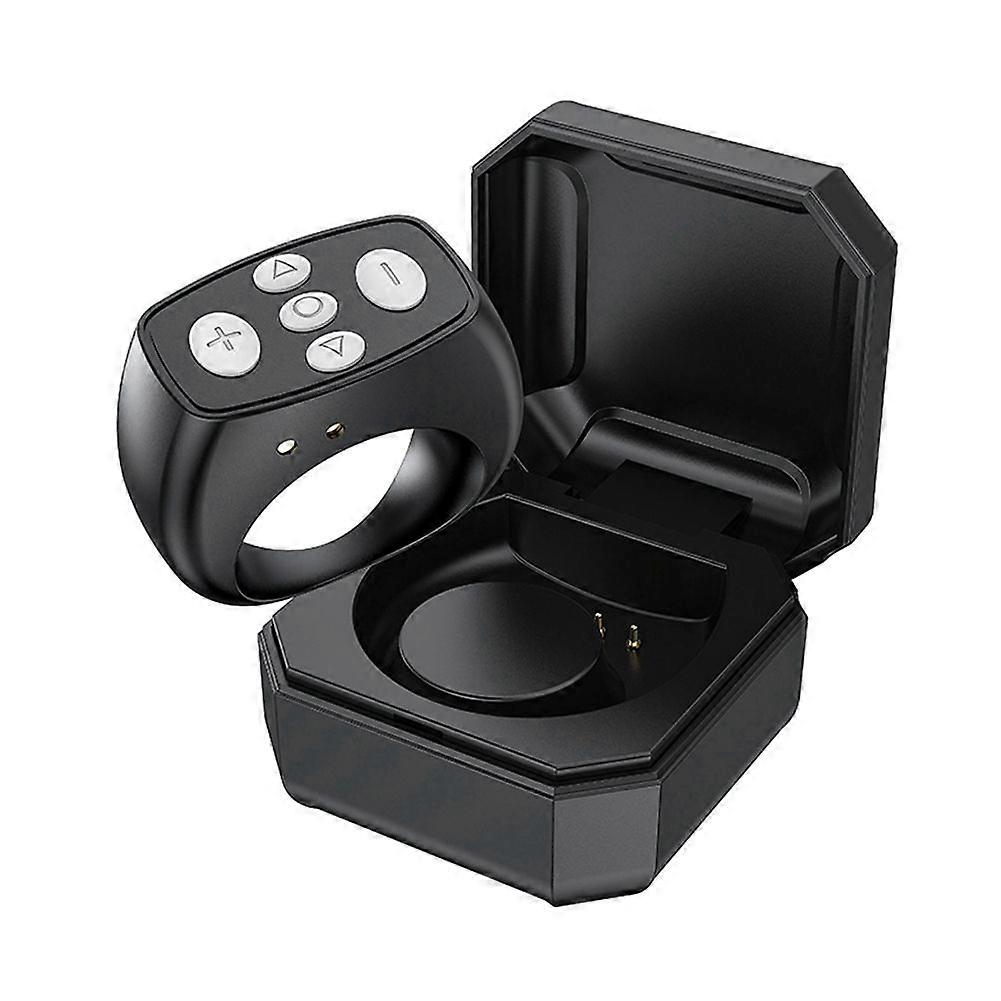Ring Mobile Phone Bluetooth Remote Control Mini Charging Case Camera Remote Shutter for Remote E-Book Page Turning A