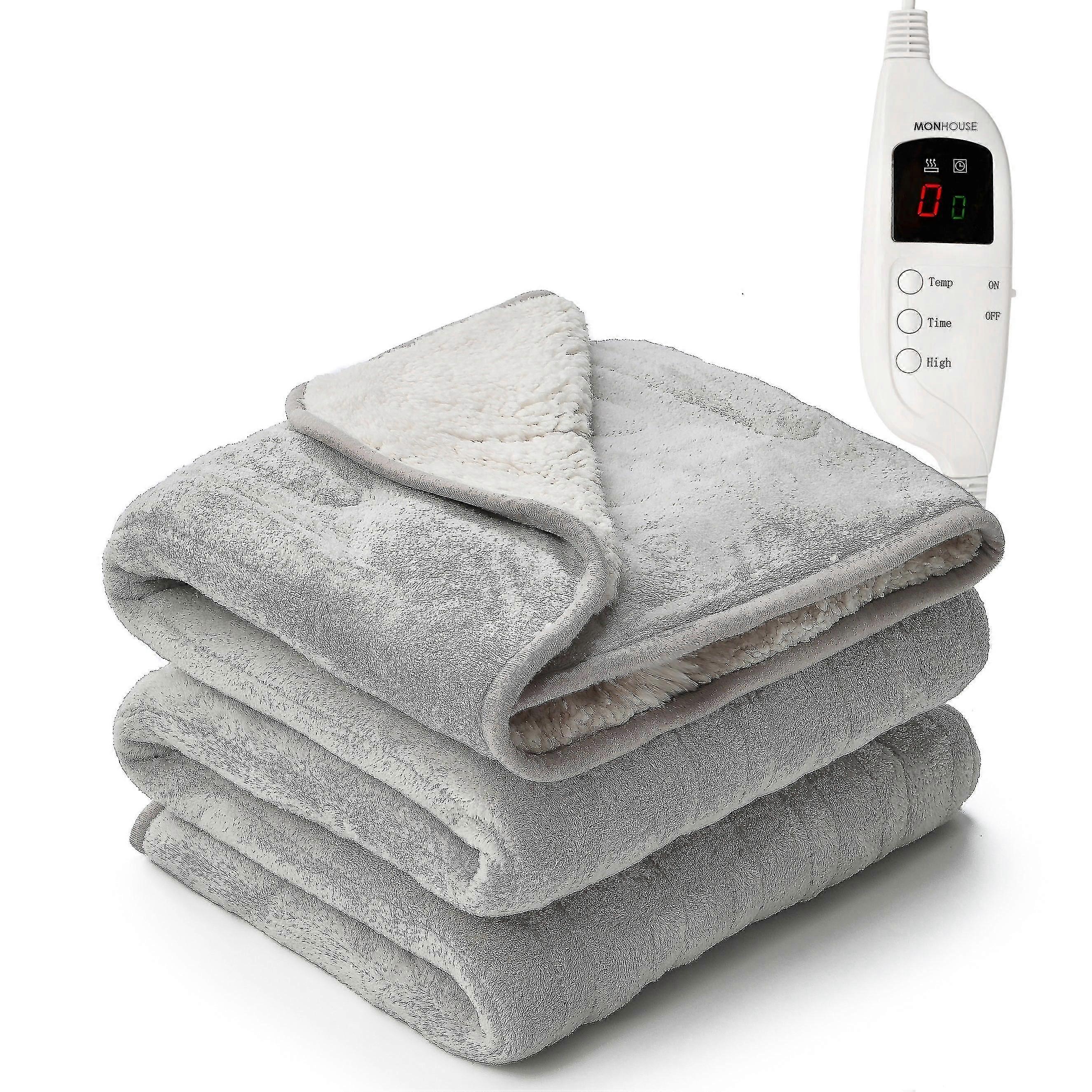 Couverture électrique Chauffée Throw Digital Controller 9 heures Timer 9 Réglages de chaleur - British 3 Pin Plug A