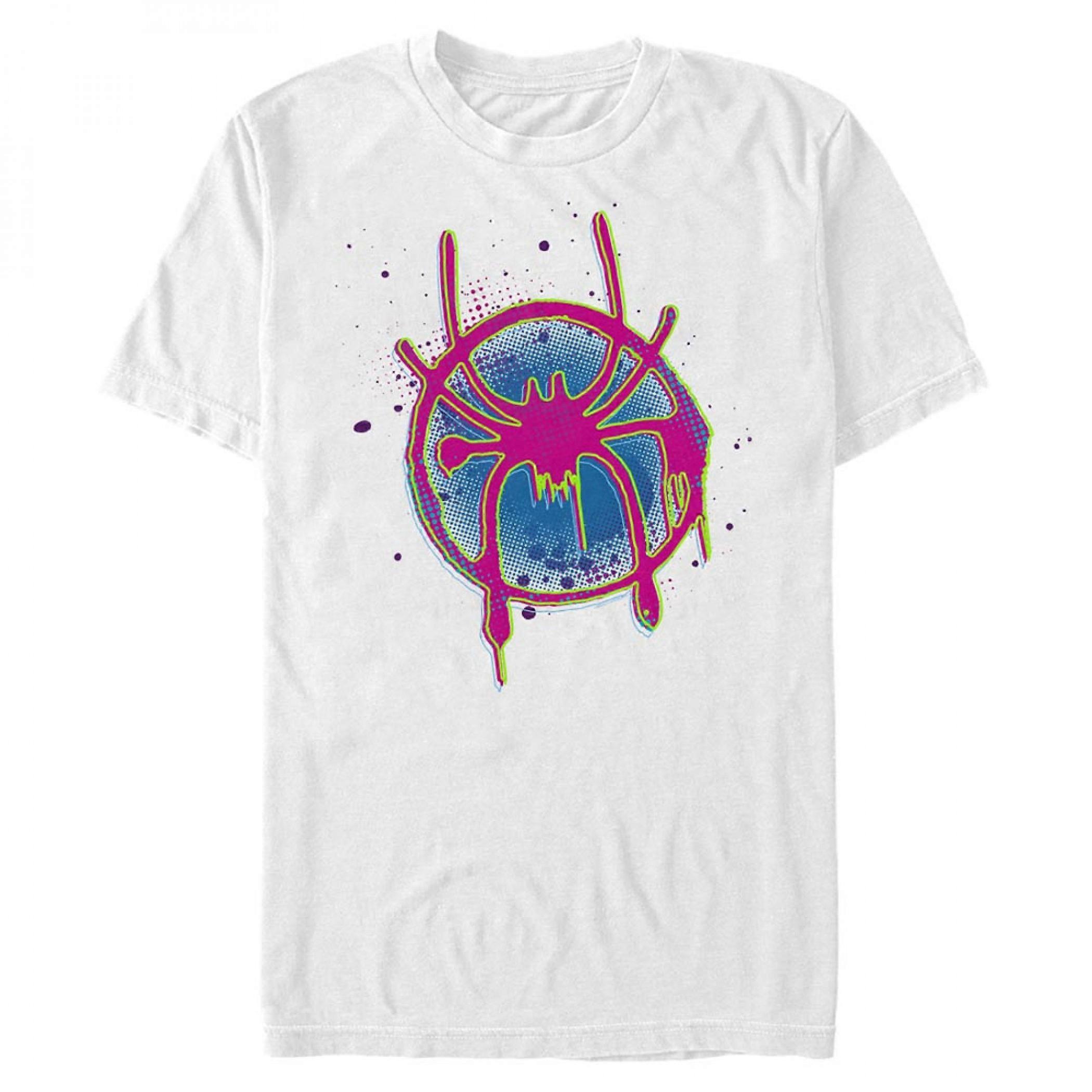 Spider-Man Into the Spider-Verse Neon Logo T-Shirt