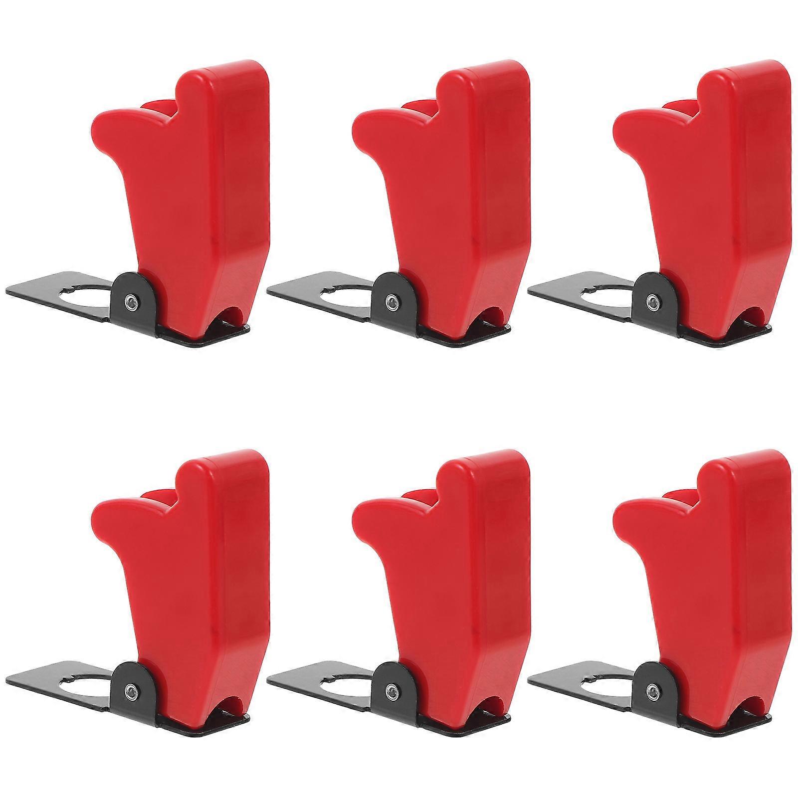 24Pcs Red Toggle Switch Protective Covers for Switches