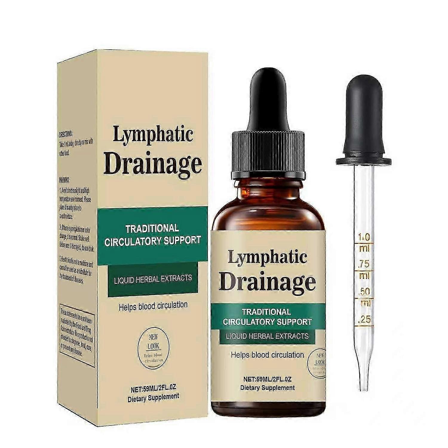 1-3X Anti-Cellulite Lymphatic Drainage Drops for Men Women Body Care 60ml