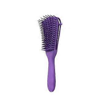 Brosse à cheveux démêlante violette - Brosse démêlante universelle ergonomique, amovible et portable pour femme