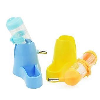 Trinkflasche mit Napf für Hamster, 80 ml, Kunststoff, kleines Versteck