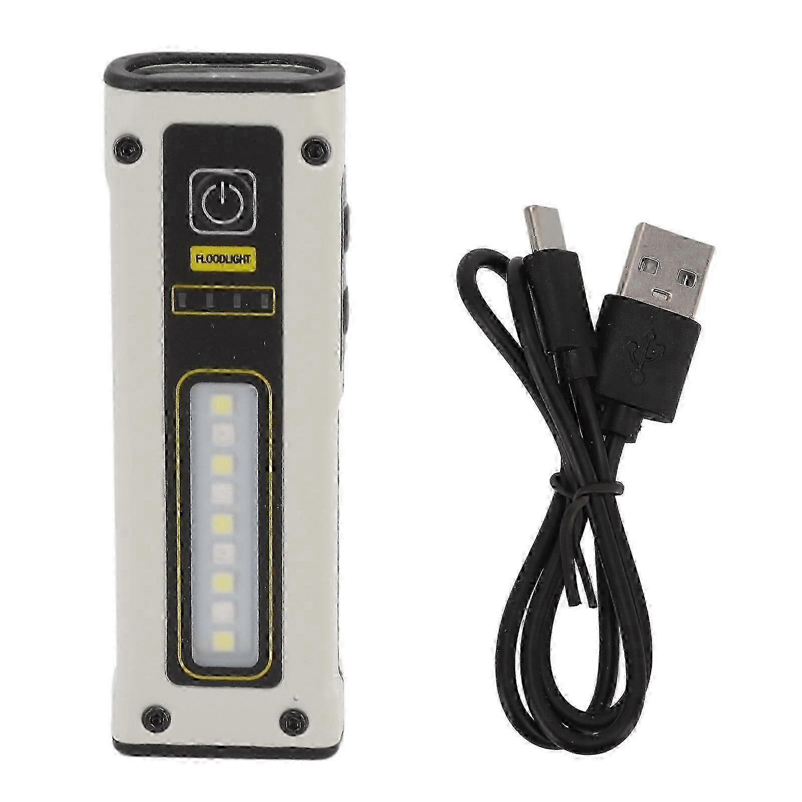 B59 Mini LED Multifunction Flashlight Portable Dual Light Sourse Flashlight Strong Magnet Work Light